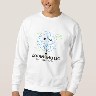 Sweatshirt Hommes Clean Tech Cerveau Programmation Graphique