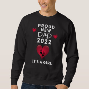 Sweatshirt Hommes Fier Nouveau Papa 2022 C'est une fille Prem