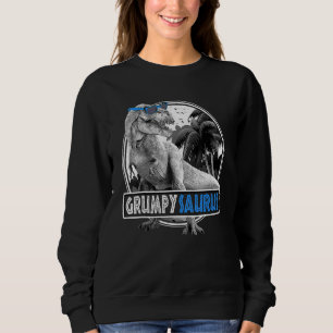 Sweatshirt Hommes Grumpy Saurus T Rex Dinosaur Hommes Famille