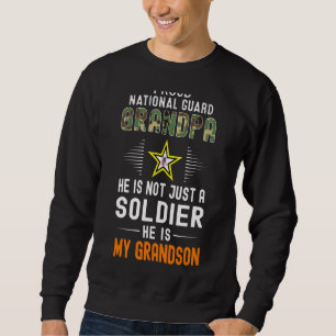 Sweatshirt Hommes Il Est Soldat & Est Mon Grand-Fils Fier Nat