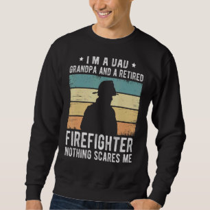 Sweatshirt Hommes Je suis papa papi et retraité pompier