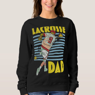 Sweatshirt Hommes Lacrosse Papa Patrie Meilleur Père Jamais P