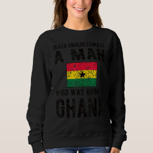Sweatshirt Hommes Nés Au Ghana Drapeau Ghanéen Racines Ghanai