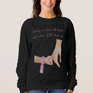 Sweatshirt Hommes Nouveau Père D'Une Fille Tenant Les Mains A