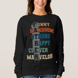 Sweatshirt Hommes Papa Papa Patrie Meilleur Père Jamais Pères