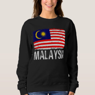 Sweatshirt Hommes patriotiques rétrogrades Femmes Malaisie Dr