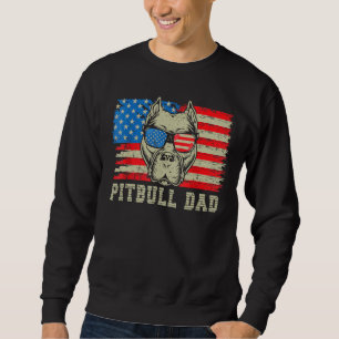 Sweatshirt Hommes Pitbull Papa américain Pit Bull Dog Us Drap