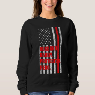 Sweatshirt Hommes Pompier papa mari papa papa protecteur papa