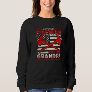 Sweatshirt Hommes pompiers retraités à temps plein Grand-père