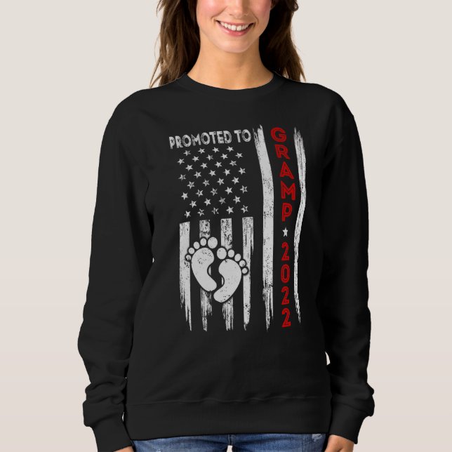Sweatshirt Hommes promus à Gramp 2022 Drapeau américain Père (Devant)