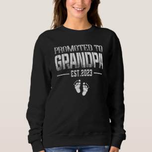 Sweatshirt Hommes Promus À Grand-Père 2023 Grossesse Annonce 