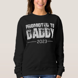 Sweatshirt Hommes Promus À Papa 2023 Père Bébé Garçon Fille B
