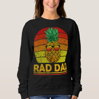 Sweatshirt Hommes Rad Papa Ananas Vintage Sunset Ananas Da