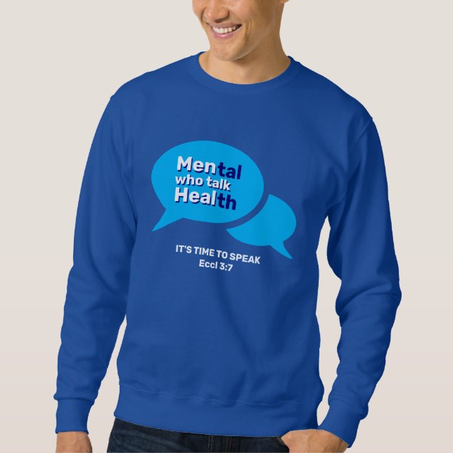 Sweatshirt HOMMES SUR MESURE QUI PARLENT SANTÉ Mentale (Devant)
