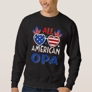 Sweatshirt Hommes Tous Américain Opa 4 juillet Drapeau Améric