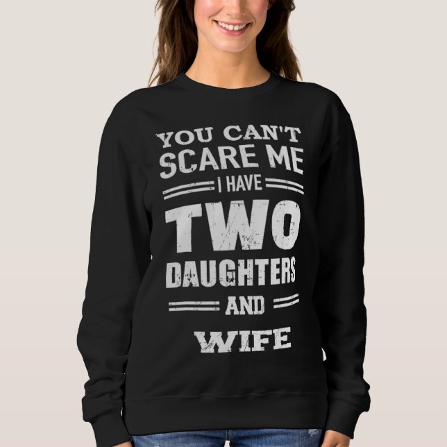 Sweatshirt Hommes, tu ne peux pas me faire peur J'ai deux fil (Devant)