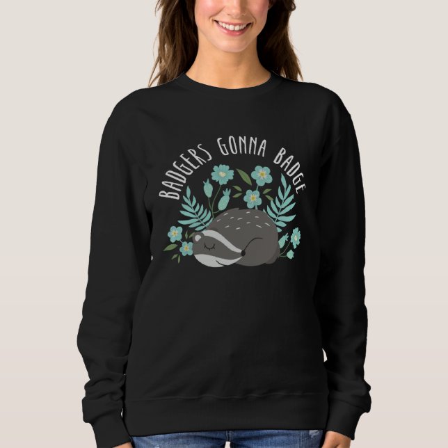Sweatshirt Honey Badger  Wildlife Animal Ratel  11 (Devant)