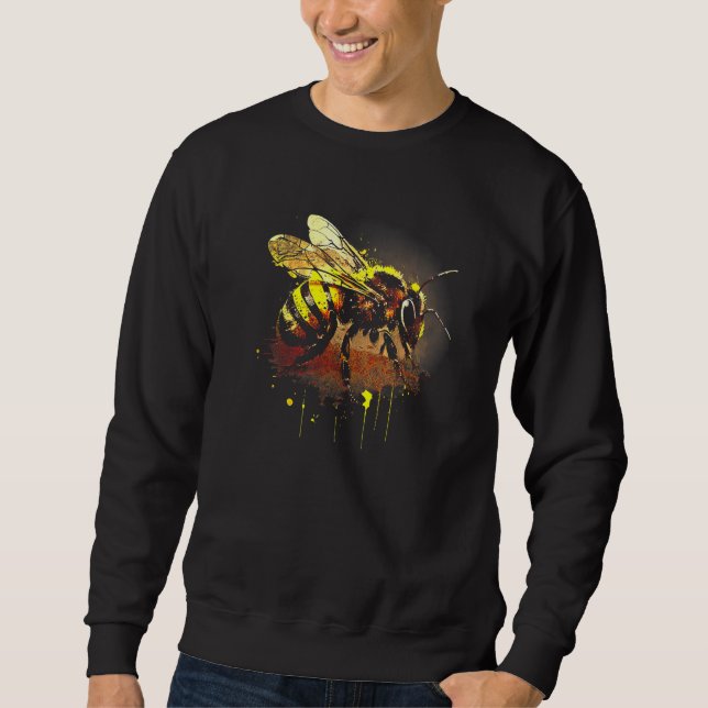 Sweatshirt Honeybee and bumble bee for American hive beekeepe (Devant)