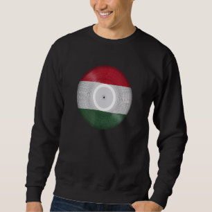 Sweatshirt Hongrie Musique Vinyl Record LP Patrimoine Fières