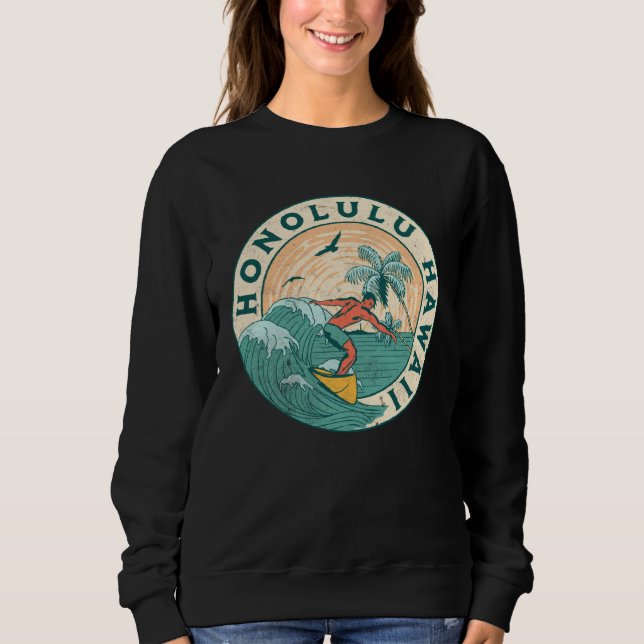 Sweatshirt Honolulu Hawaii (Devant)