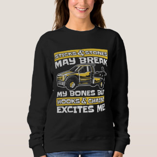 Sweatshirt Hooks And Chains Excites Me Driver Operator Tow Tr