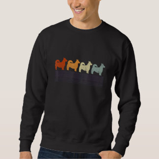 Sweatshirt Horgi Vintage Retro Maman Papa Chien Femmes