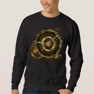 Sweatshirt Horloge Steampunk avec des engrenages anciens