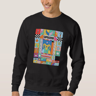 Sweatshirt Horoscope Capricorne Abstrait Zodiaque Symboles My