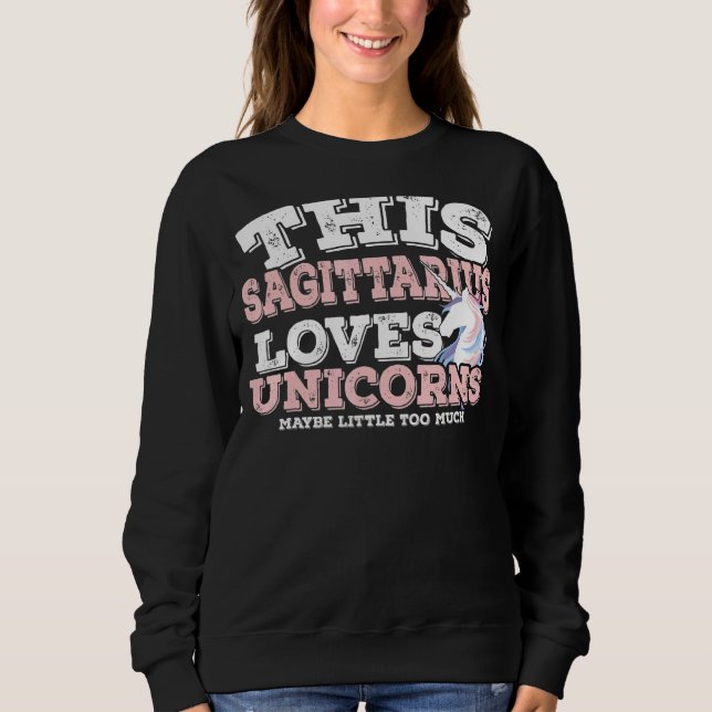 Sweatshirt Horoscope SIGNE Zodiaque Sagittaire Aime les licor (Devant)