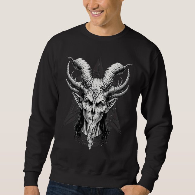 Sweatshirt Horror Demon  Occult Gothic Demon (Devant)