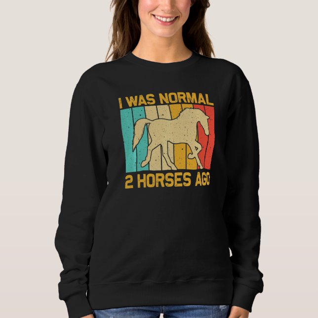 Sweatshirt Horse For Men Women Horse  Horse Racing (Devant)