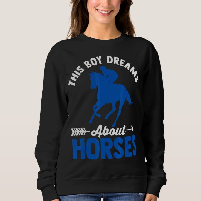Sweatshirt Horse Graphique Pour Garçons Et Hommes Cheval 1 (Devant)