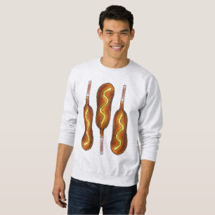 Sweatshirt Hot Corn Chien Corndog Mustard Carnival