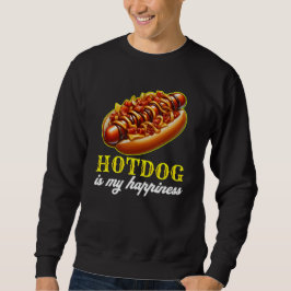 Sweatshirt hot dog est mon bonheur