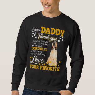 Sweatshirt Hound Afghan Cher Papa Merci D'Être Mon Père