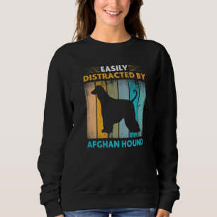 Sweatshirt Hound afghan facilement distrait par les chiens