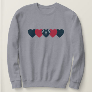 Sweatshirt Houston Texans Heart Football Dark