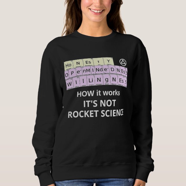 Sweatshirt HOW it Works Not Rocket Science Periodic Elements  (Devant)