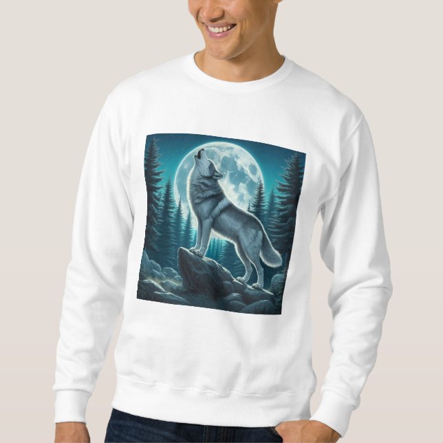 Sweatshirt Howling Wolf (Devant)