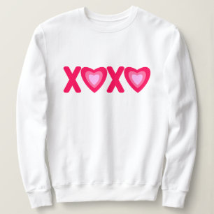 Sweatshirt Hugs Kisses Love Hearts