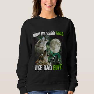 Sweatshirt Humain Par Chance Alpha Par Choix Funny Werewolf W