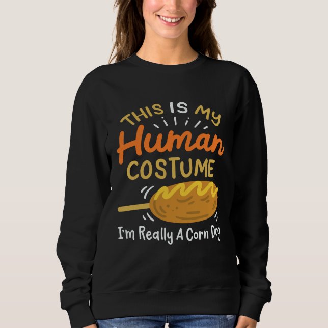Sweatshirt Human Costume Corn Dog (Devant)