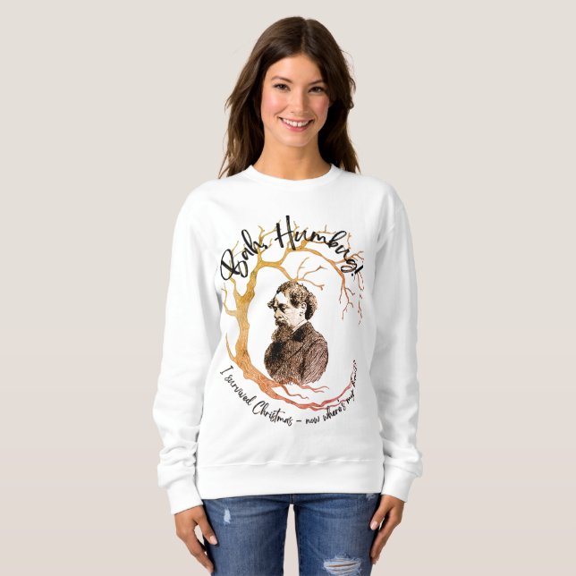 Sweatshirt Humbug où est mon bonus femmes de Noël (Devant entier)