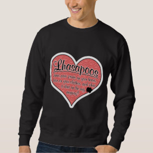 Sweatshirt Humour de chien d'empreintes de pattes de Lhasapoo