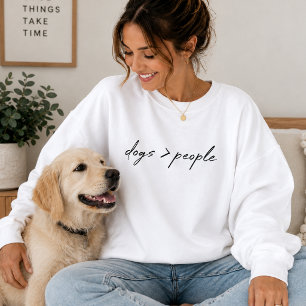 Sweatshirt Hunde über Menschen Hundemutter-Bekle