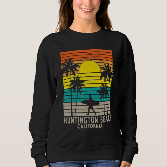 Sweatshirt Huntington Beach California CA Surfer Surfing Surf (Devant)