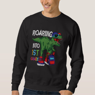Sweatshirt Hurlement en 1re année Dinosaur retour à l'école E
