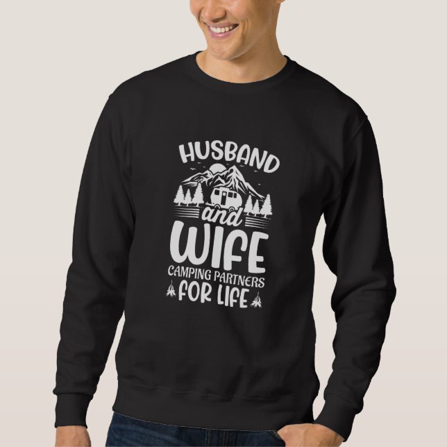 Sweatshirt Husband and Wife Camping Partners for Life  Camper (Devant)