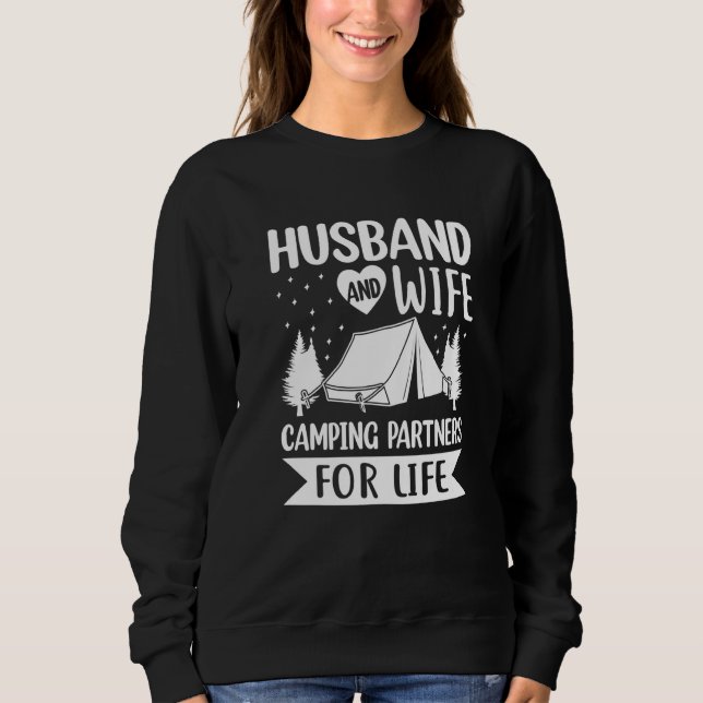 Sweatshirt Husband and Wife Camping Partners for Life  Camper (Devant)