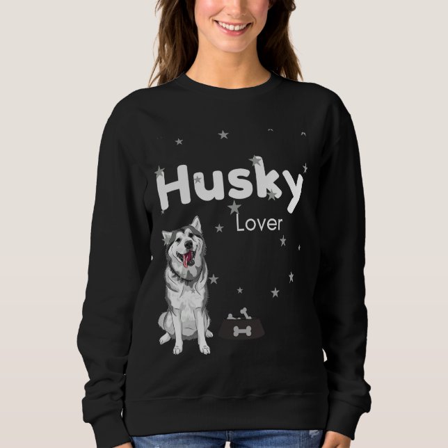 Sweatshirt Husky Cute Chien (Devant)